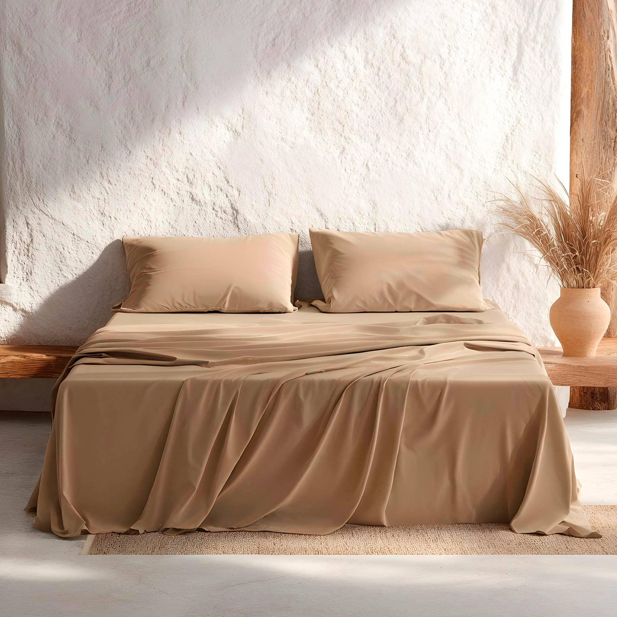 GAMUSI - Wholesale Sheet Set - 100% Cotton Soft Sheet Set 144 Thread Count - 3/4 Pieces3