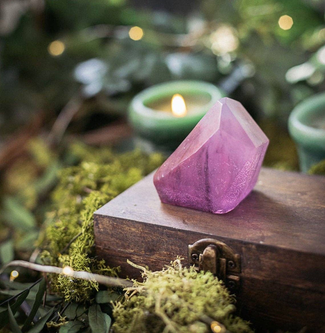 Costurero Real - Wholesale Bar Soap - Amethyst Crystal Soap Handmade purple geode jasmine scent4