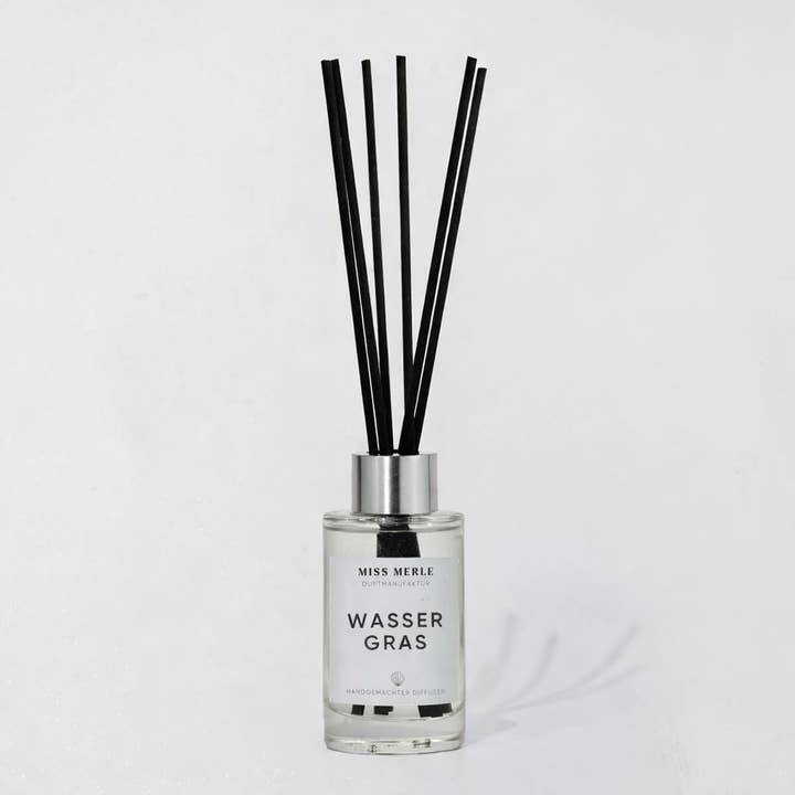 MISS MERLE Duftmanufaktur - Wholesale Reed Diffuser - Scented Sticks WATER GRASS - Ginger & Lemongrass0