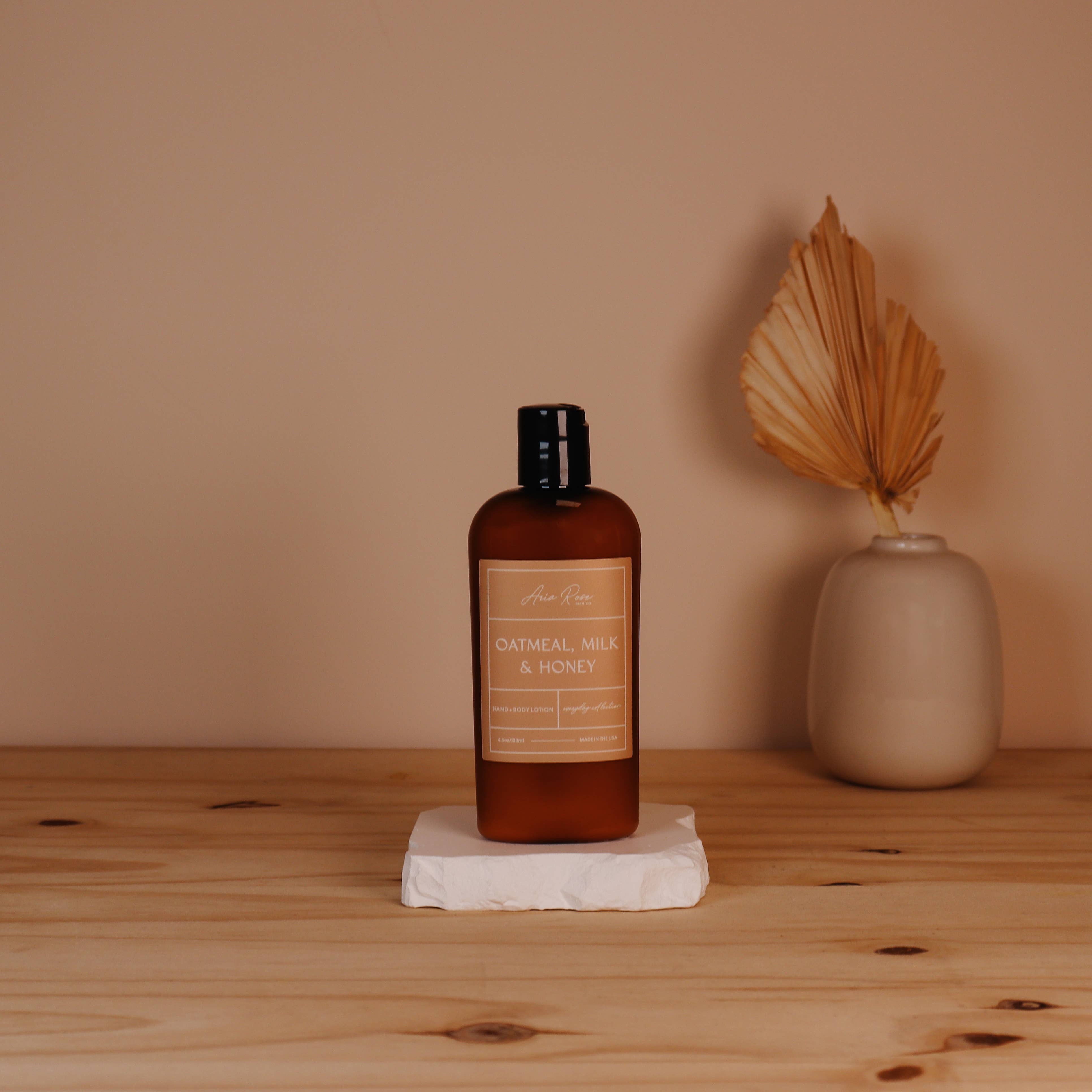 Aria Rose Bath Co - Wholesale Hand & Body Lotion - Oatmeal, Milk, & Honey Hand + Body Lotion1