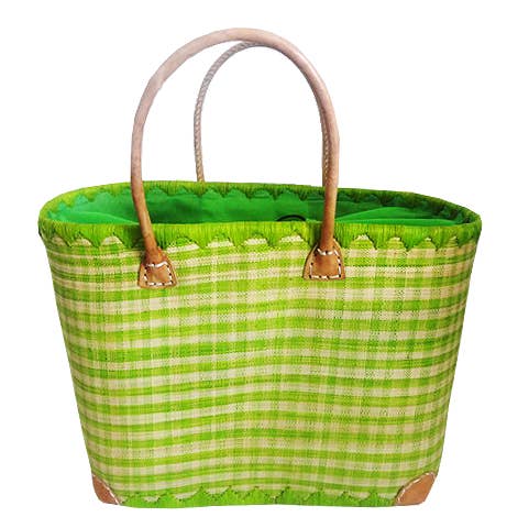Le comptoir de la plage - Wholesale Beach Bag - "Carreaux Vichy" GM bags assorted pieces per box2