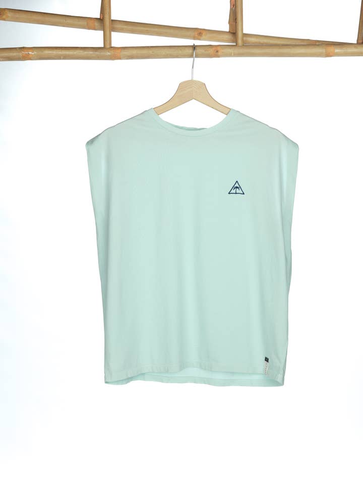 Türkisfarbenes T-Shirt für Damen für den Großhandel von Oce Clothing