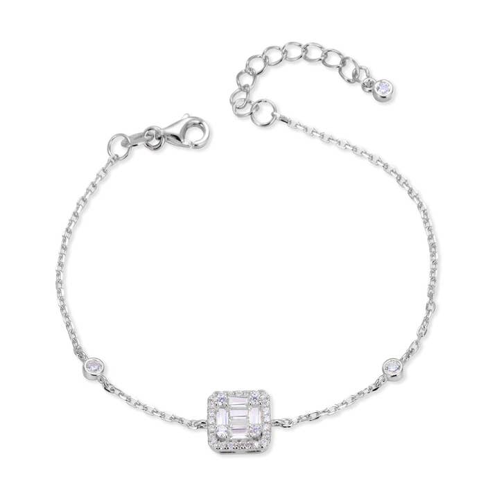 Pulsera cuadrada ilusión para venta al por mayor de ELLA JEWELS PARIS