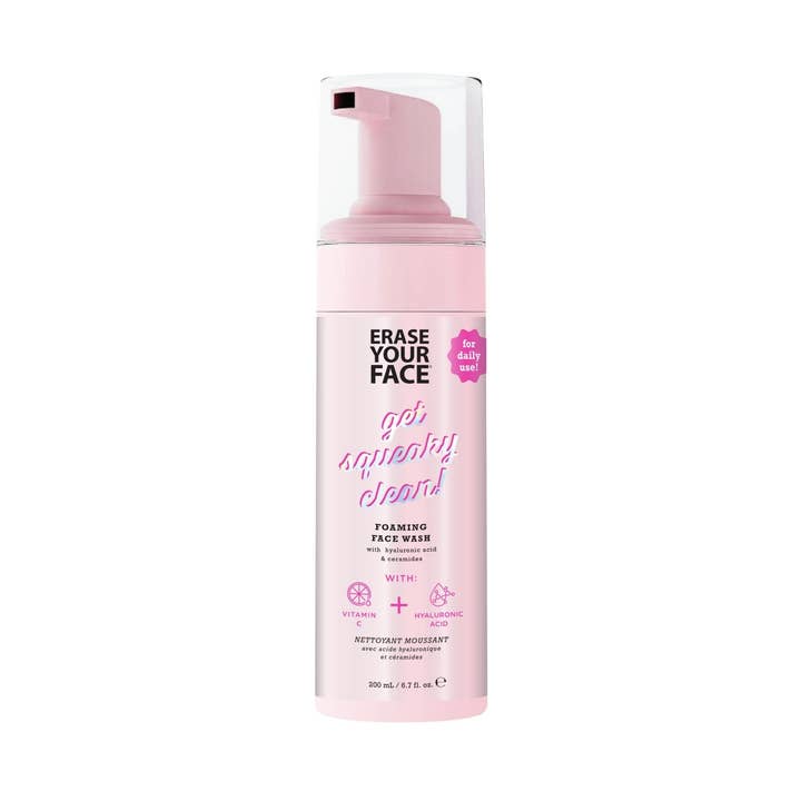 200ml Foaming Face Wash - Vitamin C & Hyaluronic Acid for wholesale by Erase Your Face