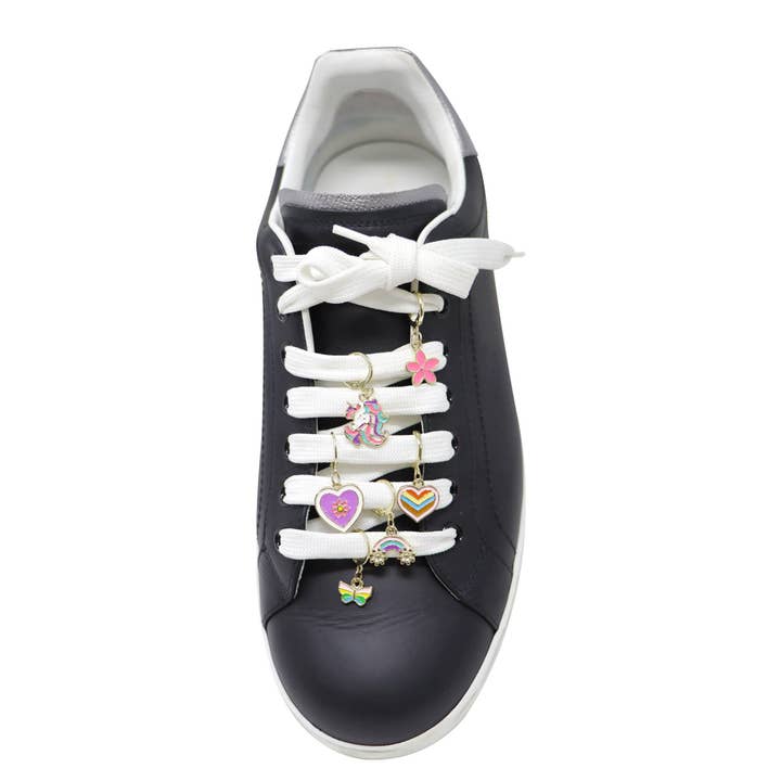 Pink Poppy USA - Wholesale Shoelaces - Kids & Baby - Rainbow Unicorn 6-pack Shoelace Charm Set | Pack of 62