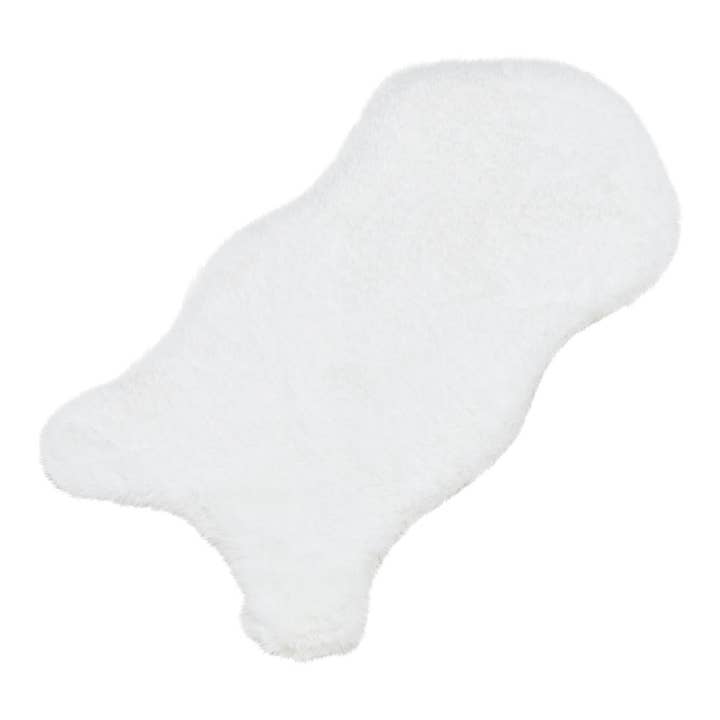 Wurm - Vendita all'ingrosso Statuette decorative - Pelliccia sintetica di coniglio in poliestere bianco (L/A/P) 50x25x2cm