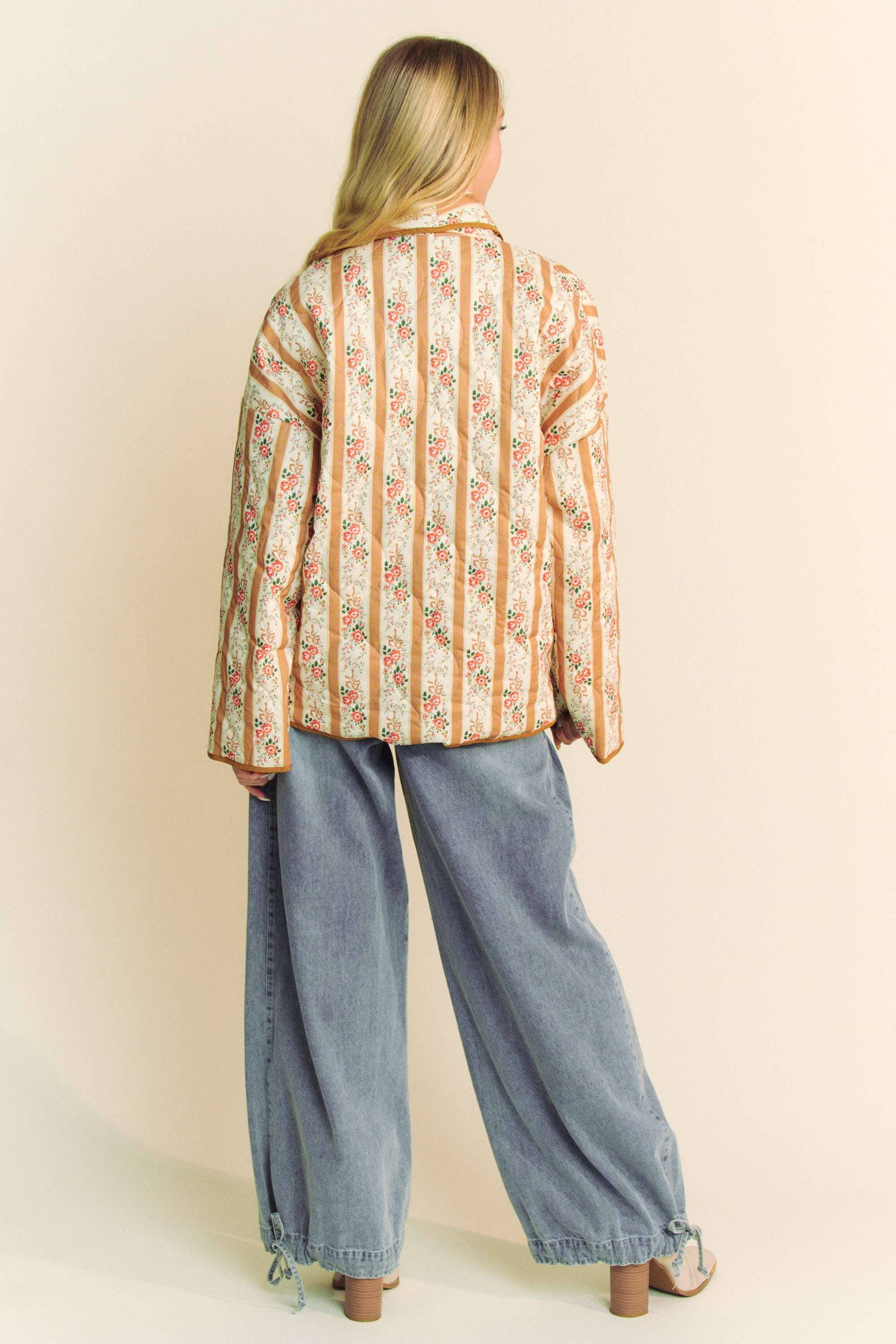 Davi & Dani - Wholesale Jas - Dames - WAIVY GEWATTEERDE OPEN JAS MET BEHANGPRINT9