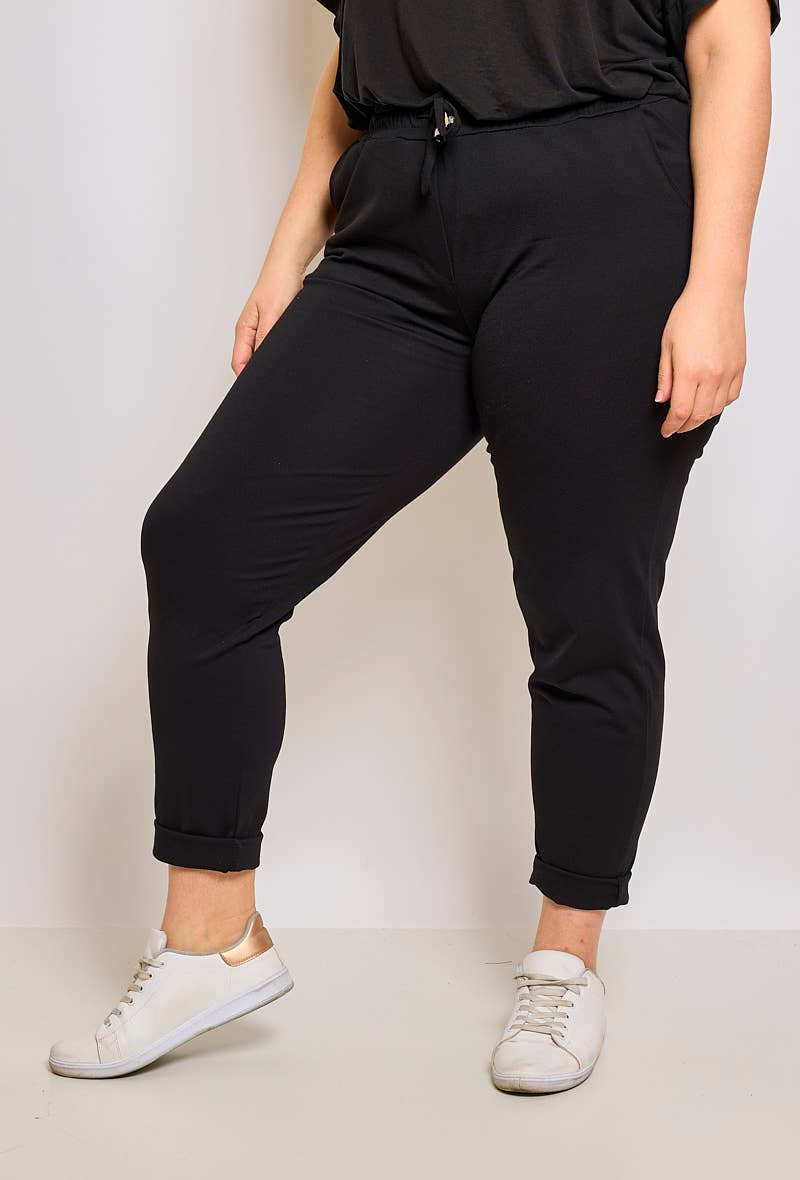 C'MELODIE - Wholesale Pants - Women's - Plus Size - Fluid Pants with Elastic Waist7