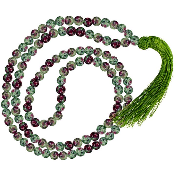 Mala Prayer Beads Ruby Zoisite (Each) for wholesale by Kheops International