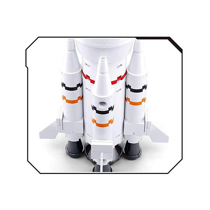 Texas Toy Distribution - Wholesale Building Set - Kids - Space Saturn Rocket/Long March Rocket Building Brick Kit