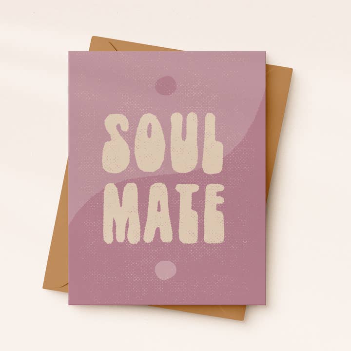 Soul Mate Card | Valentine’s Day Card | Romantic Love Card for wholesale by Daydream Prints