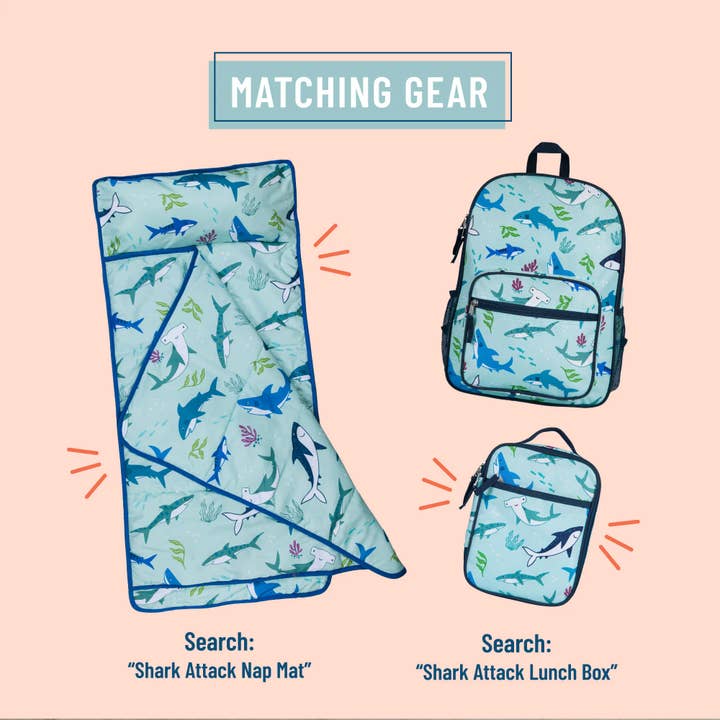 Wildkin - Vente Sac à dos – enfant - Sac à dos Shark Attack Day2Day