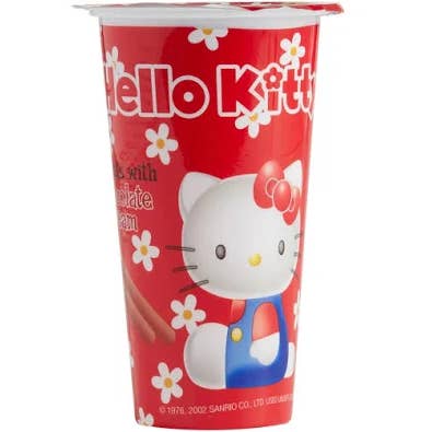 Hello Kitty Chocolate Dip Biscuits - 8pk. for wholesale by Fizz and Sweets Wholesale