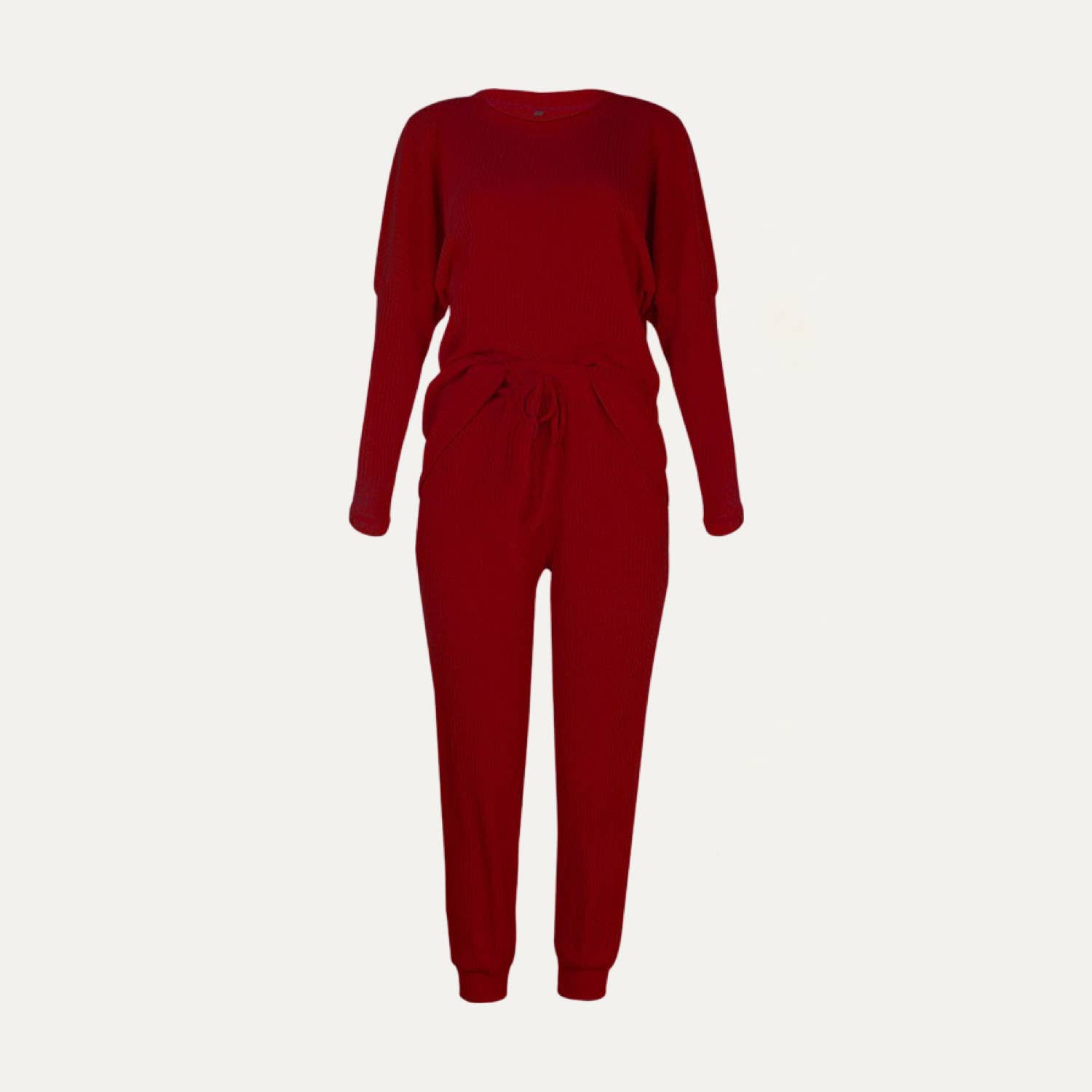 The Moment Collection - Wholesale Lounge Set - Women's - Chic And Cozy Ribbed Two-Piece Loungewear Set16