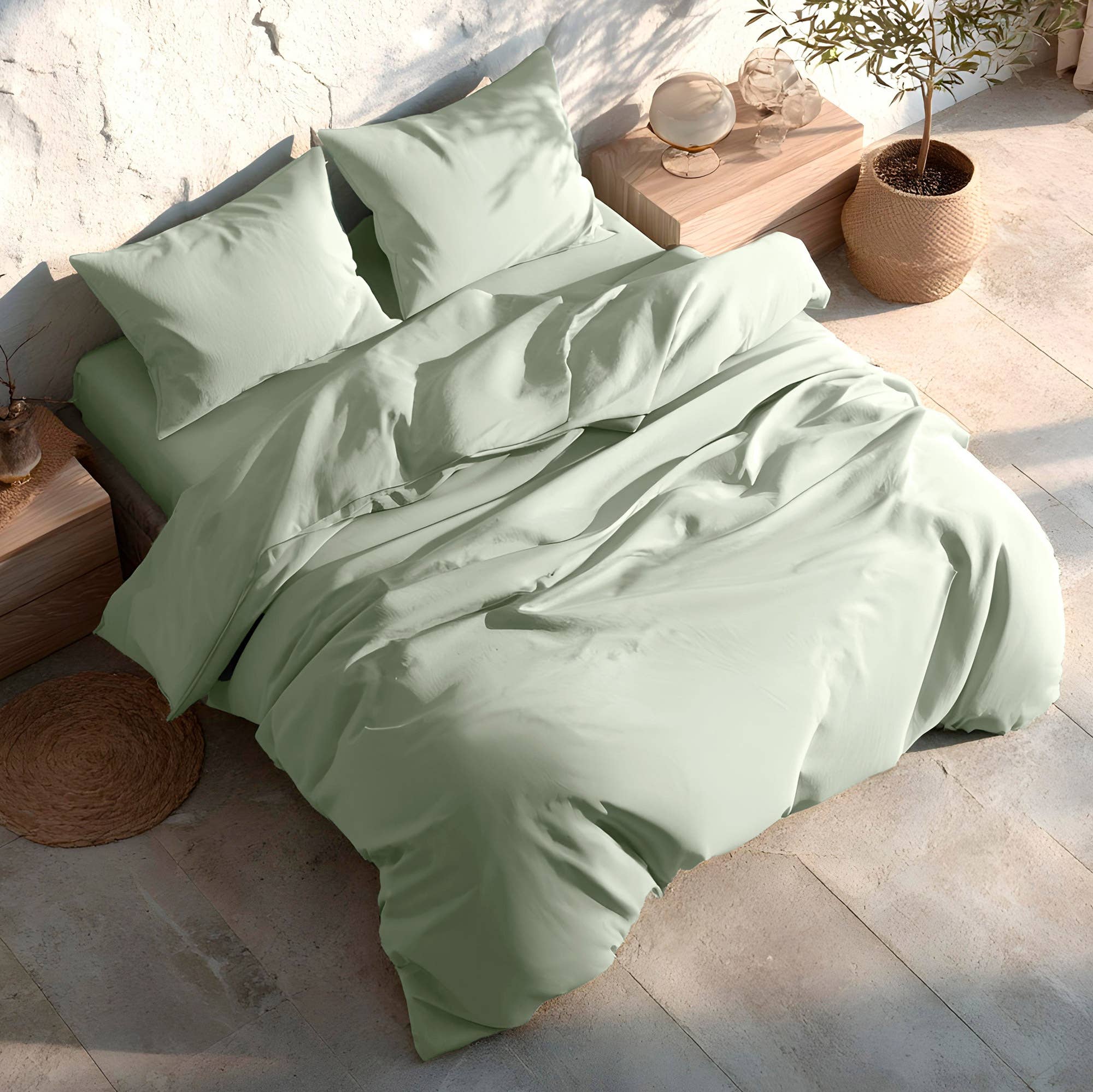 GAMUSI - Vente Housses de couette - Housse de couette 100 % coton, 144 fils, set 2/3 pièces2