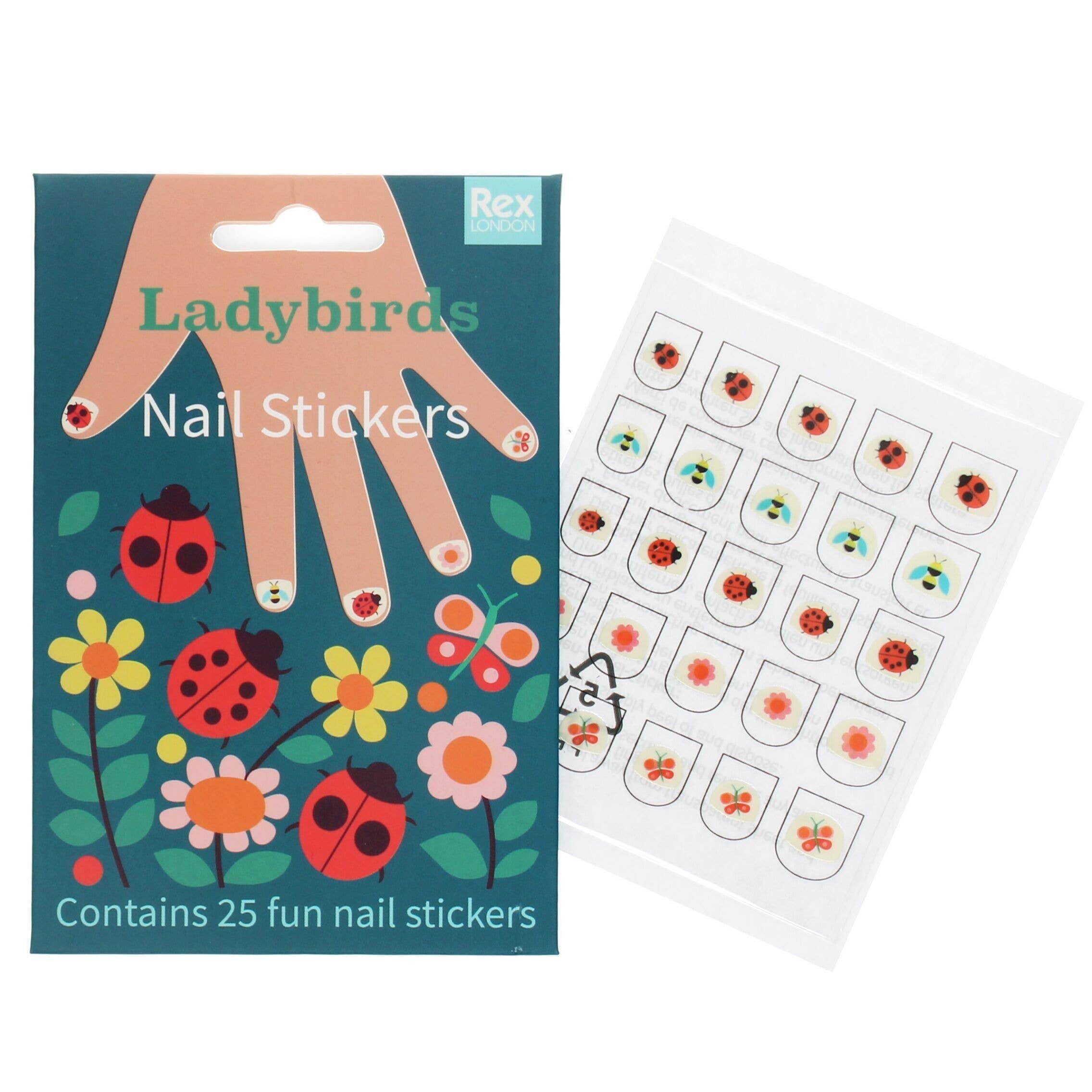 Rex B2B - UK - Wholesale Nail Art/Decal - Children's Nail Stickers - Ladybird1