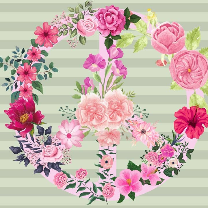 Cartolina con Simbolo di Pace Carina per la vendita all'ingrosso da parte di Piles of Postcards