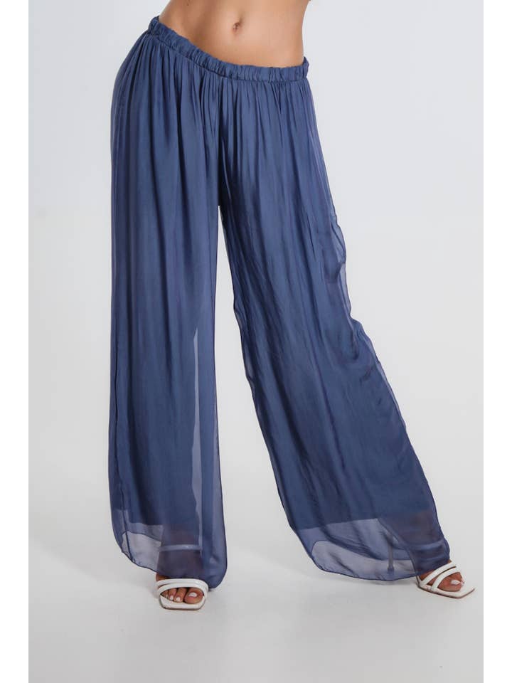 TINA Stephens Italy/Tees By Tina - Wholesale Pants - Women's - Roxy Silk Straight Leg Pant (PL212)14