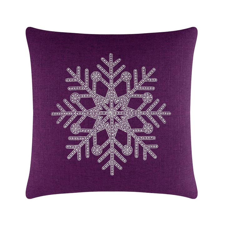Sparkles Home - Wholesale Throw/Decorative Pillow - Rhinestone Snowflake Pillow35