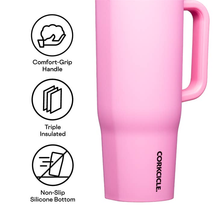 CORKCICLE - Wholesale Insulated Mug/Tumbler - Cruiser - 40oz Sun - Soaked Pink