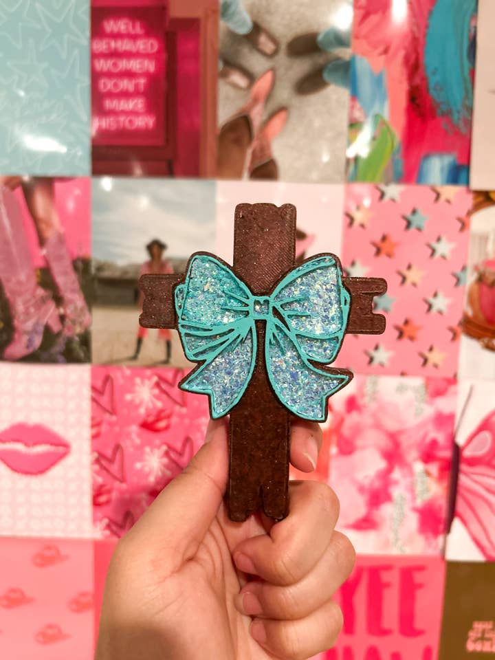 Cross bow car freshie for wholesale by Sweet P’s Boutique