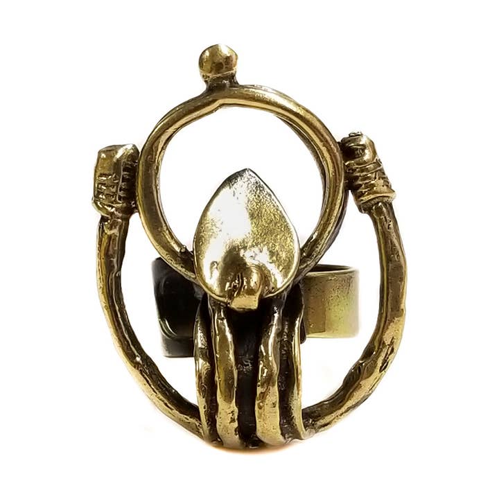 Handgjord bronsring - BRN3079 för wholesale av Chanour