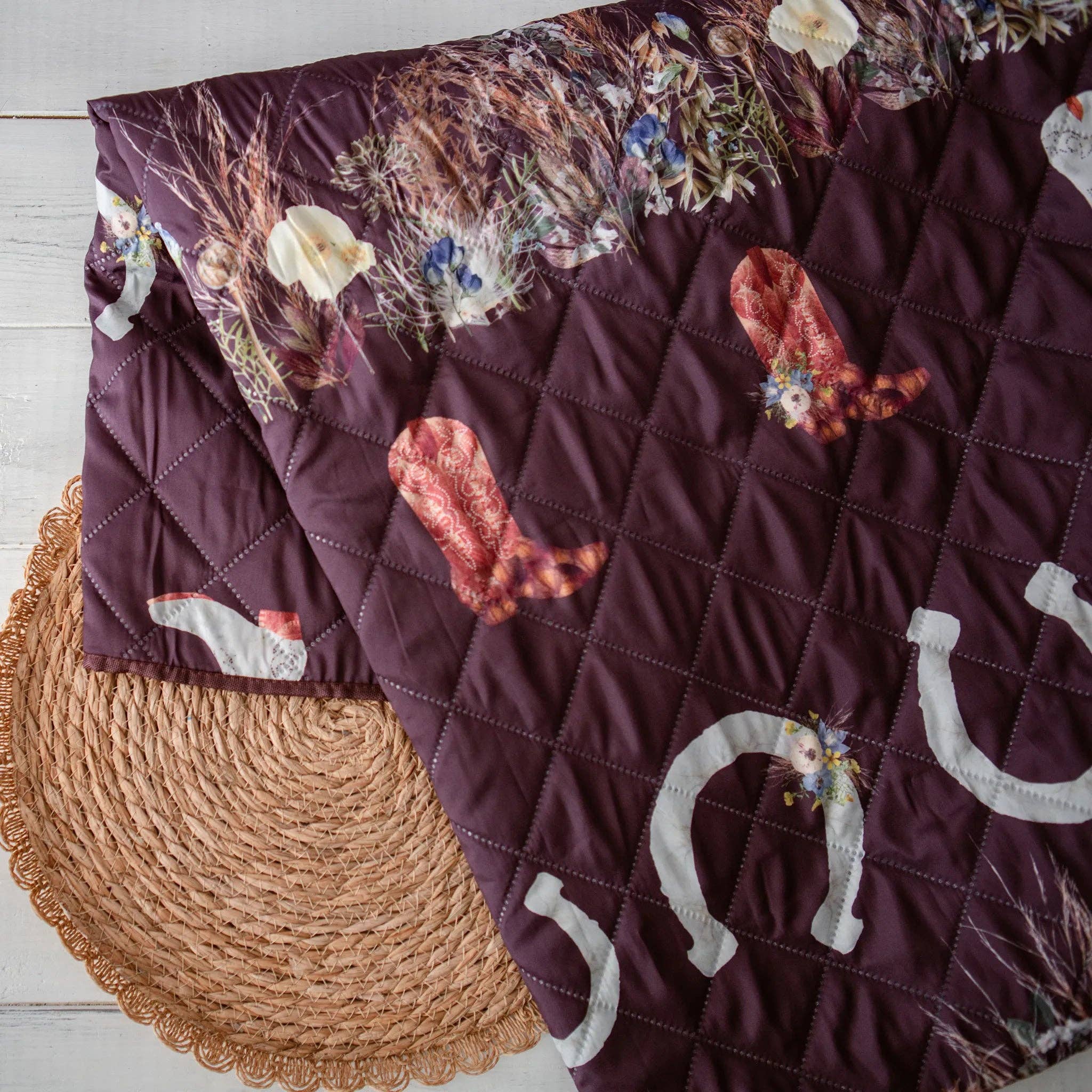 Oxeye Floral Co. - Wholesale Picnic Blanket - Wild Horses Voyager Blanket5