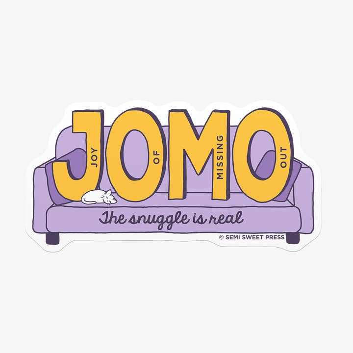 Semi Sweet Press - Wholesale Sticker - Joy of Missing Out vinyl sticker