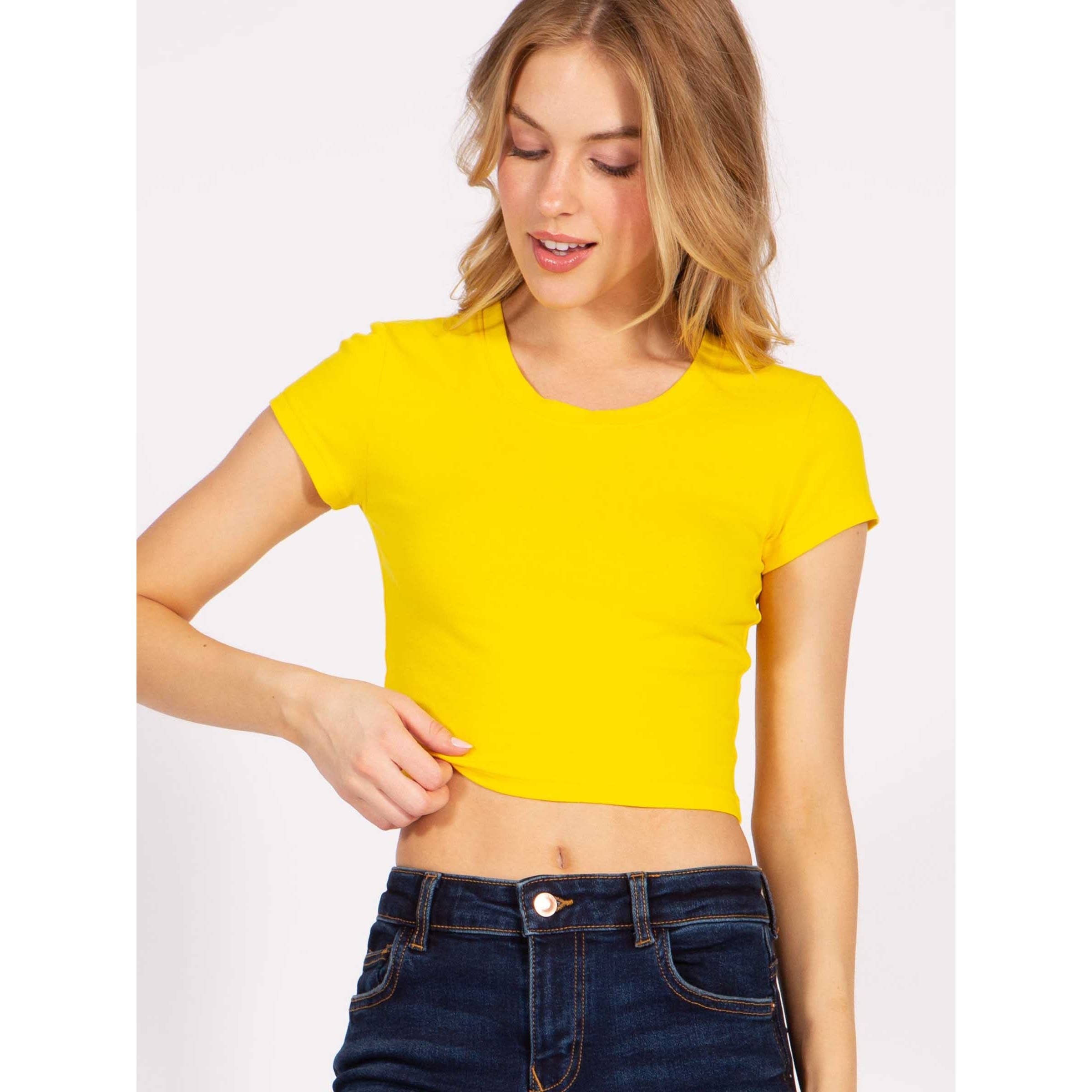 Timeless - Wholesale T-Shirt - Women's - Crop Top Baby Tee T-Shirt3