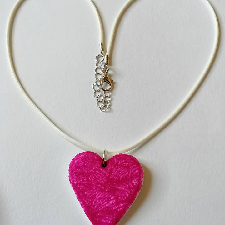 Fuchsia blomma hjärta set för wholesale av Blue Moon Bijoux