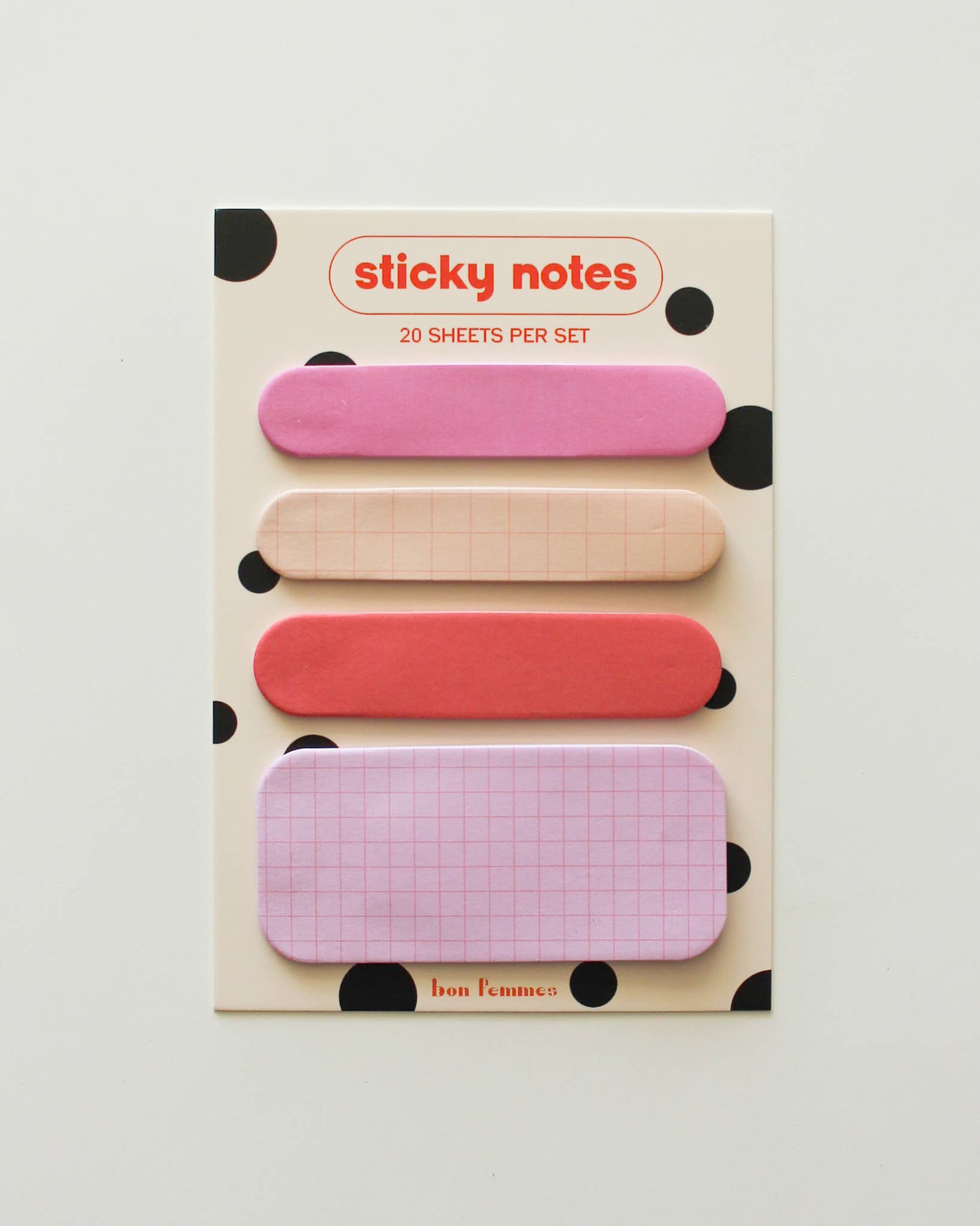 Bon Femmes – Engroshandel Klistermærker – Peachy Keen Sticky Note Sæt0