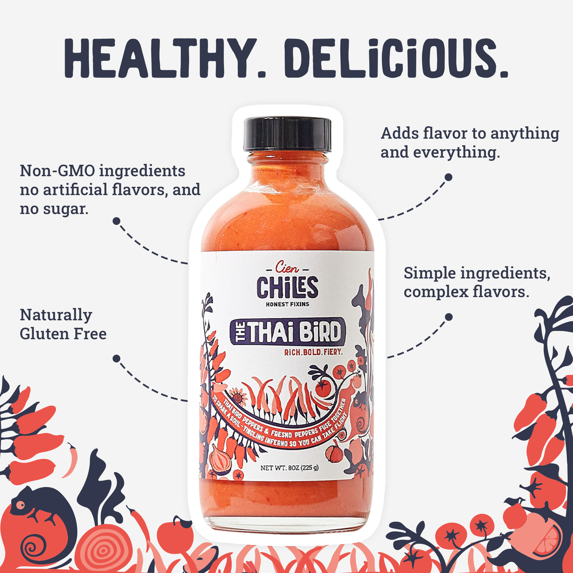 Cien Chiles - Wholesale Hot Sauce - The Thai Bird8