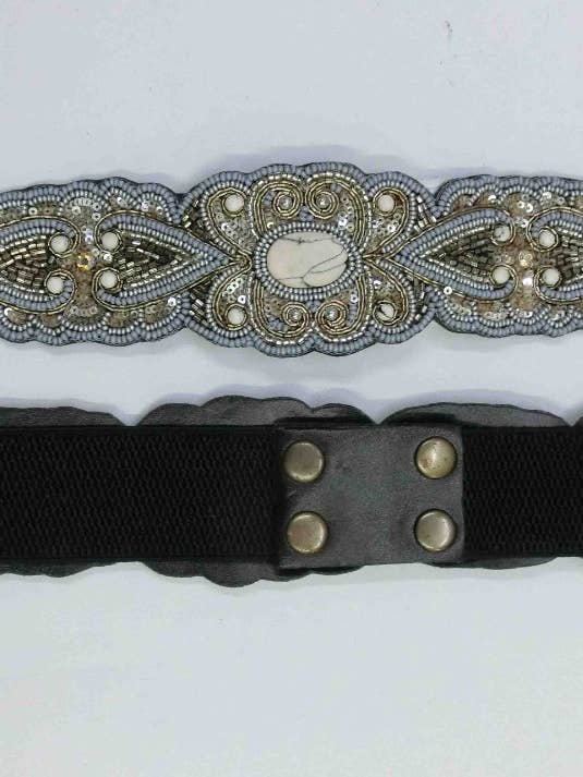 Elegant svart flera stenar elastisk Stretch pärlstav för wholesale av Ranee's