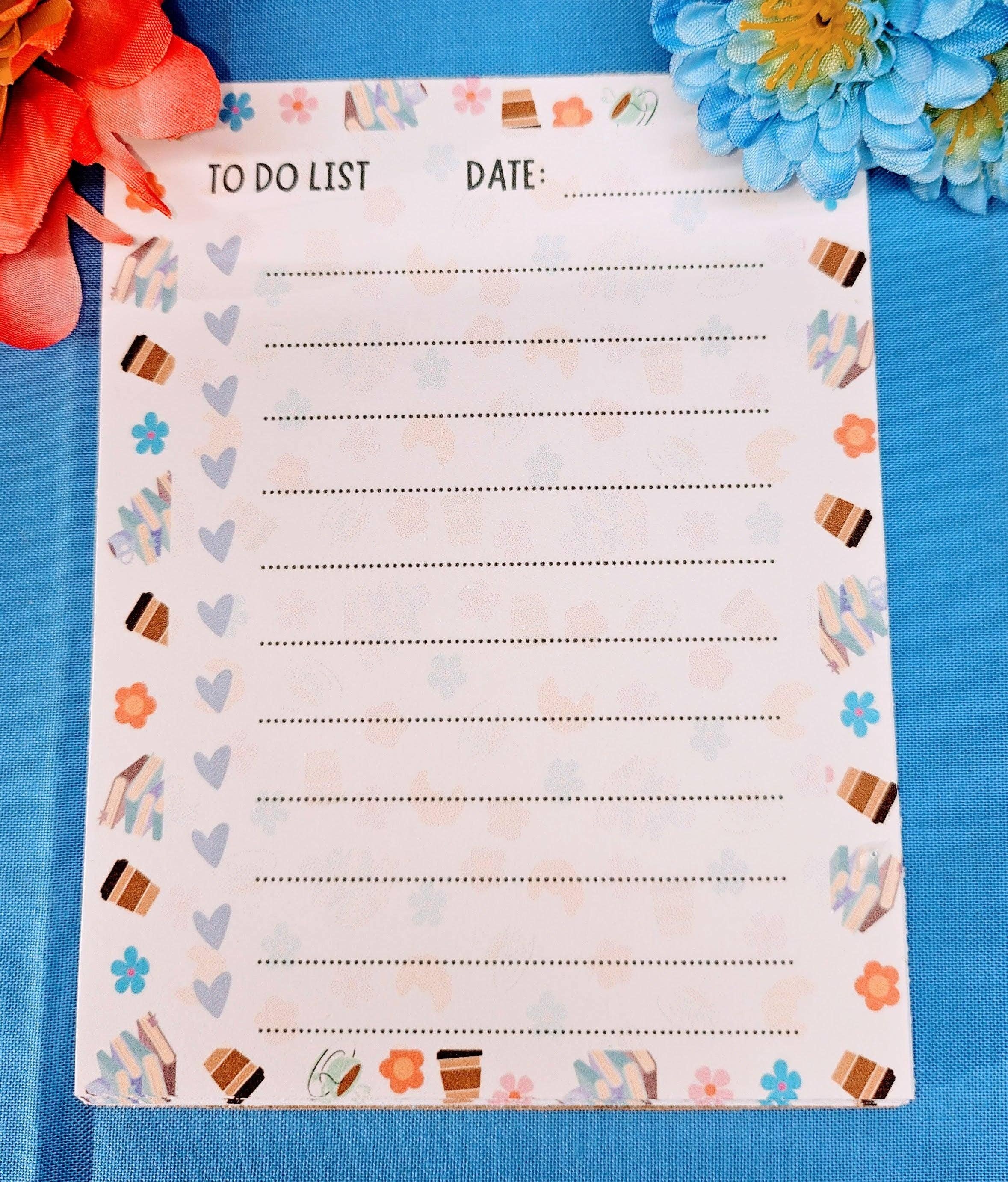 Autumnmist Boutique - Wholesale Notepad - Café & Chapters To-Do Notepad 4.25" x 5.5"2