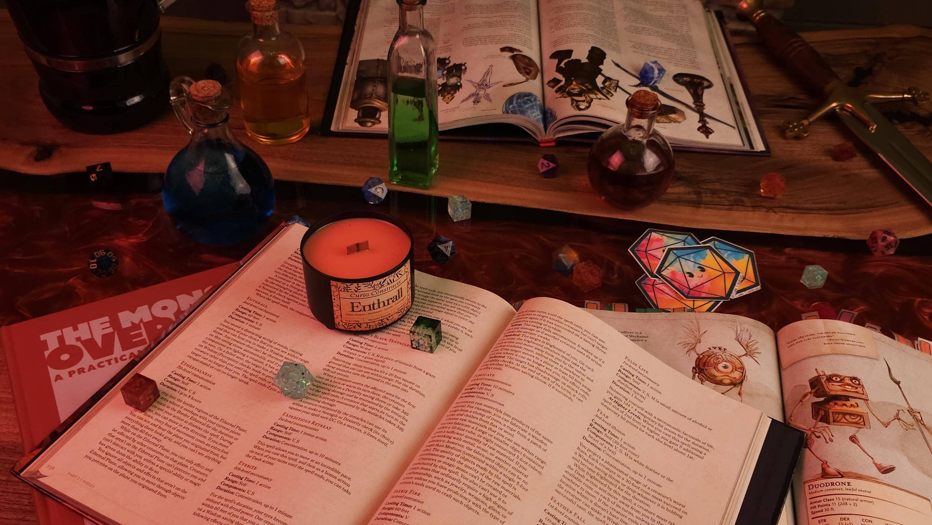 Curio Constructs - Wholesale Jar/Filled Candle - Enthrall | Fantasy Soy Wax Wood Wick Candle3