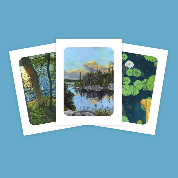 Tarjetas de Felicitación Mágicas BWCA (Paquete Múltiple de 6) para venta al por mayor de Zoe Mae Art LLC