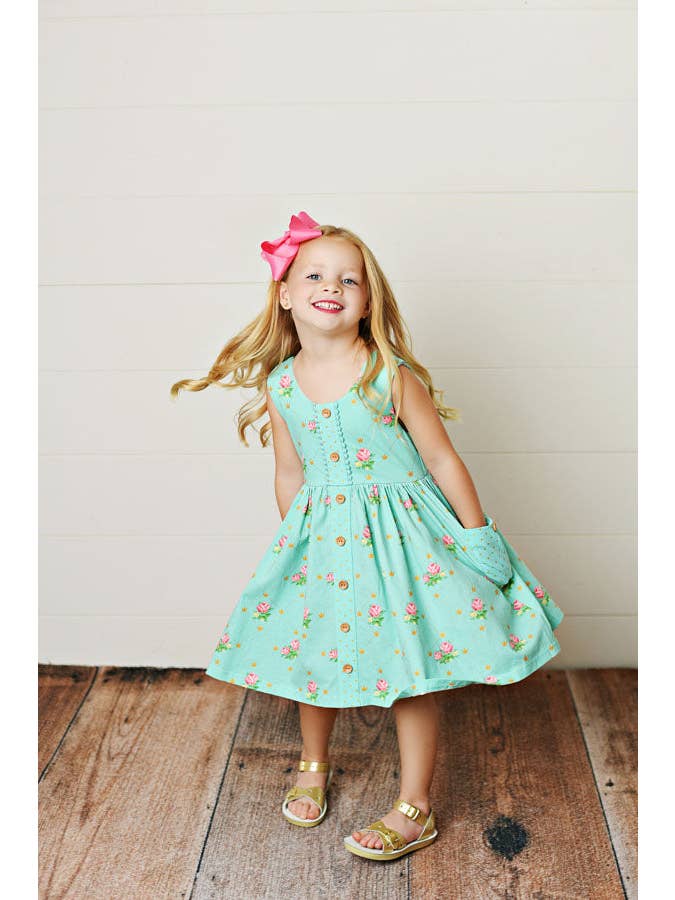 Swoon Baby Clothing - Wholesale Dress - Kids - Girl Glitter Crown Prim Dress- SBS2505