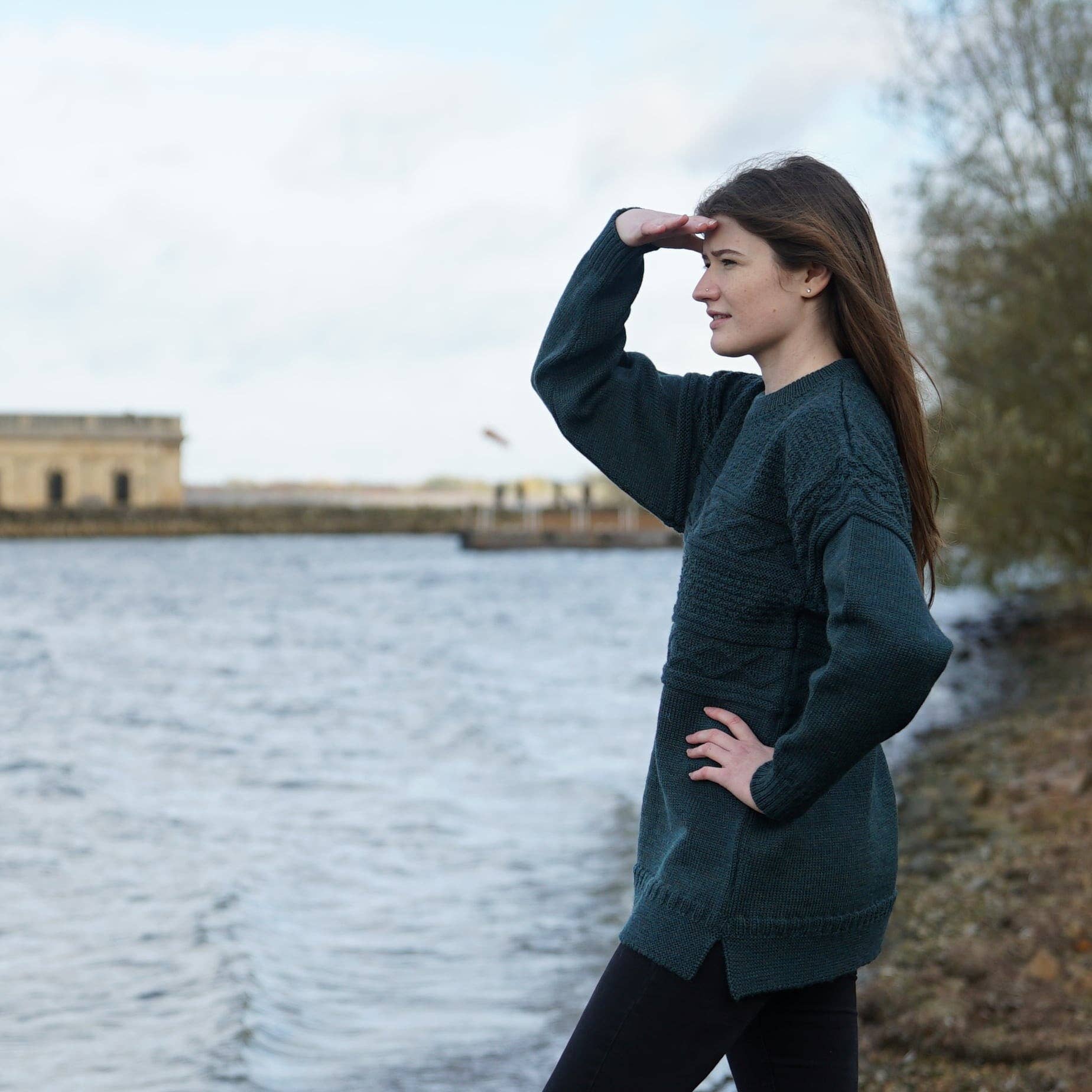 Mars Knitwear - Wholesale Pullover-trui - Uniseks - British Wool Guernsey Trui - Mallard8