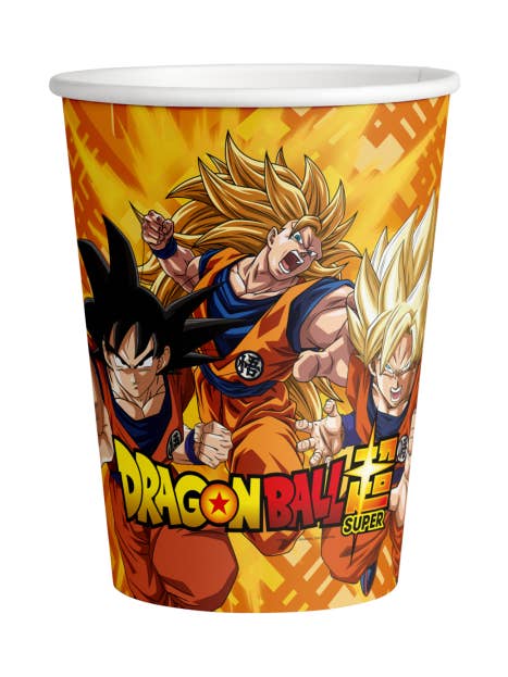 8 Dragon Ball Glasses 250 ML for wholesale by Fiestora