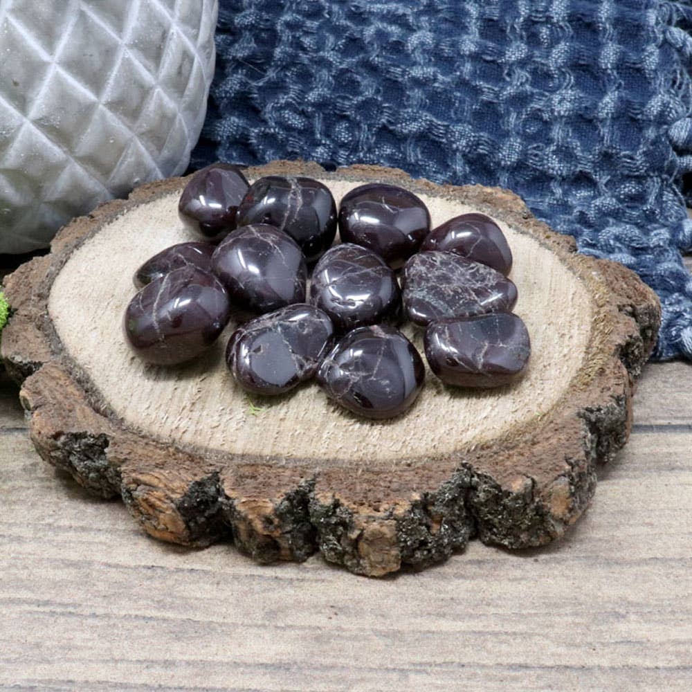 Natures Artifacts Inc - Wholesale Spiritual Stone/Crystal - 1 lb Garnet Tumbled Stones5