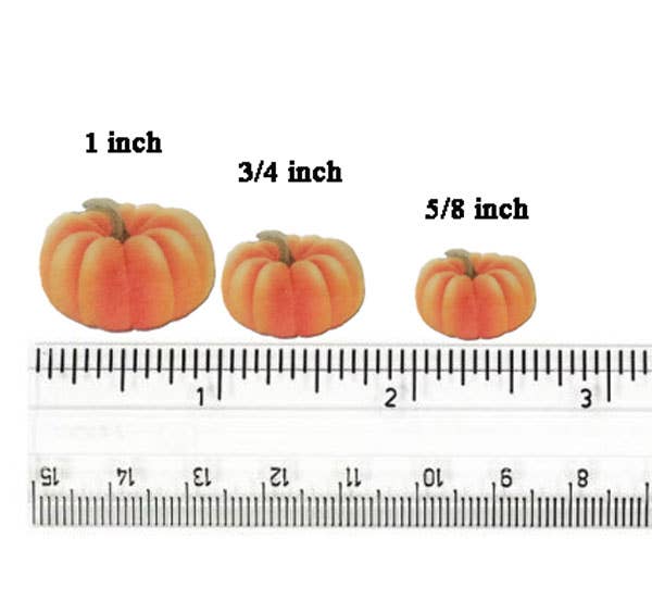 Homespun Parties - Wholesale Cake Decorating Kit - Mini Pumpkins Wafer Paper Edible Cake Decorations3