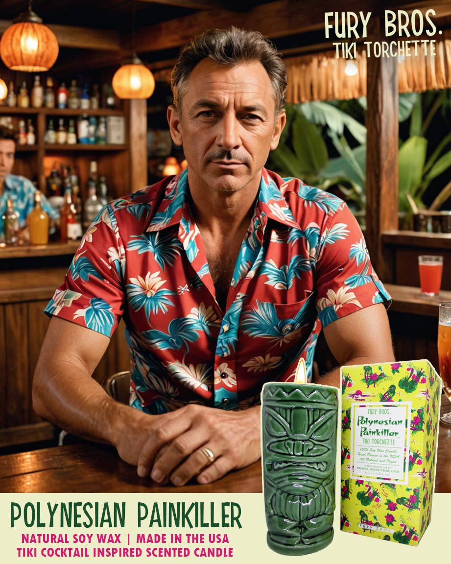 Fury Bros. - Wholesale Novelty Candle - Polynesian Painkiller - Fury Bros. Tiki Torchette8