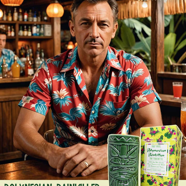 Fury Bros. - Wholesale Novelty Candle - Polynesian Painkiller - Fury Bros. Tiki Torchette8