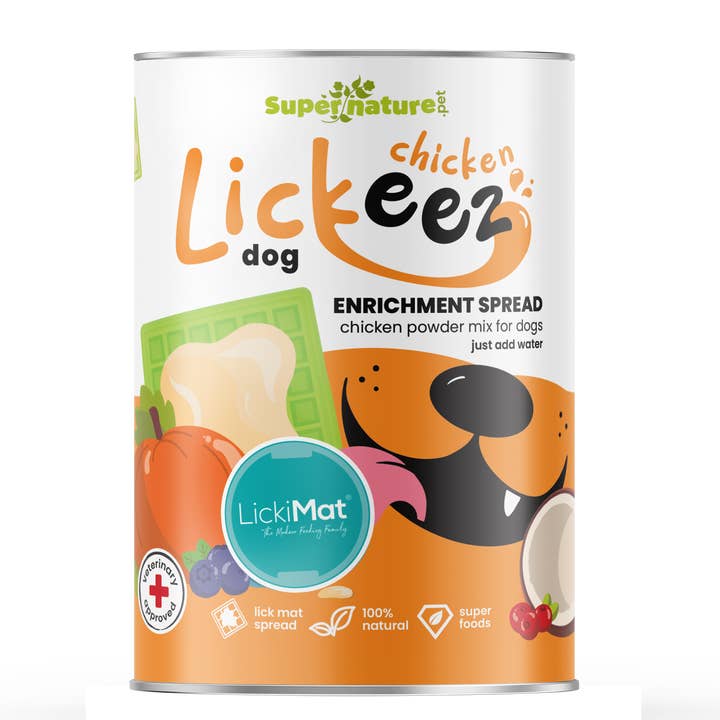 Supernature Lickeez Chicken Enrichment Spread for Dogs 290g for wholesale by Natures Grub