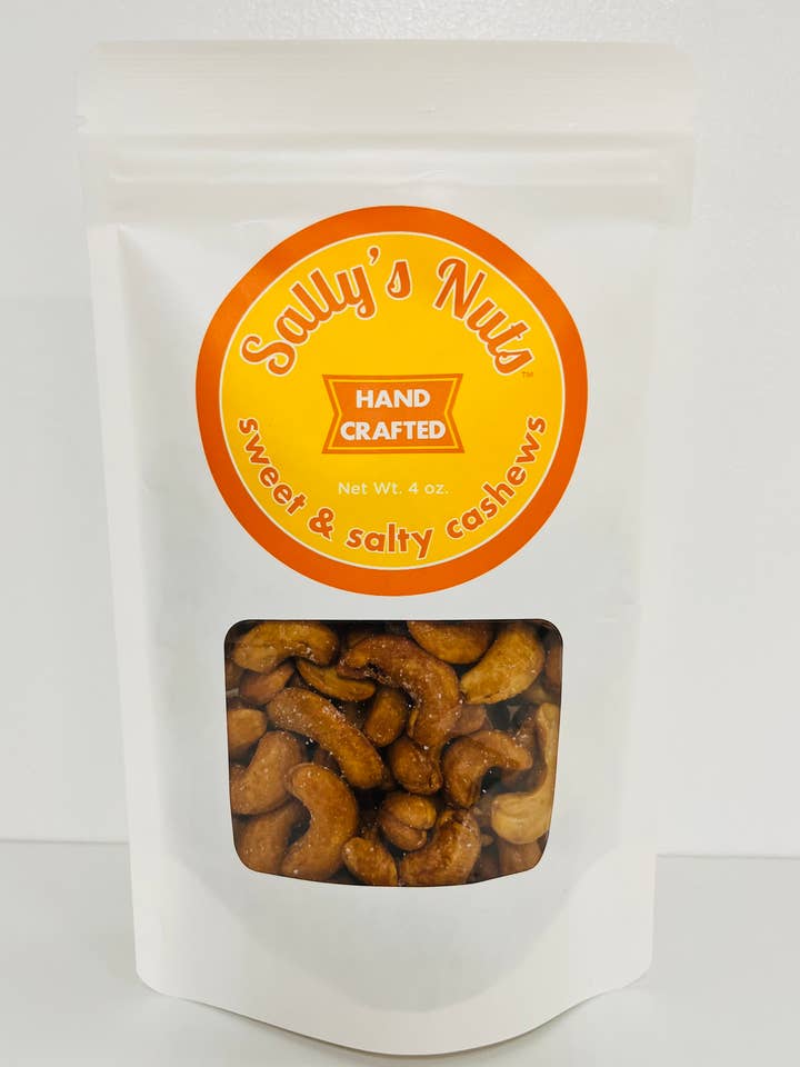 Cashewnoten - zak van 4 oz. voor wholesale door Sally's Nuts LLC