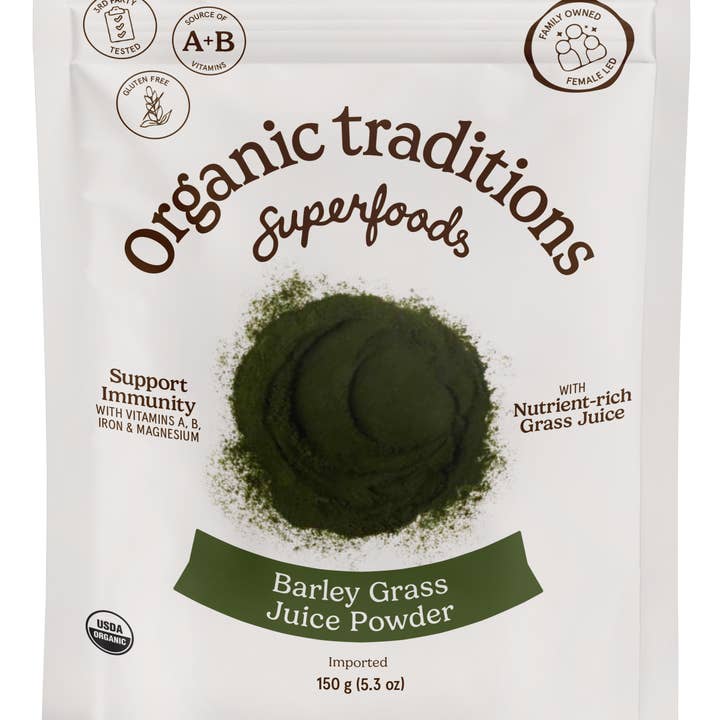 Poudre de jus d'herbe d'orge pour la vente par Organic Traditions