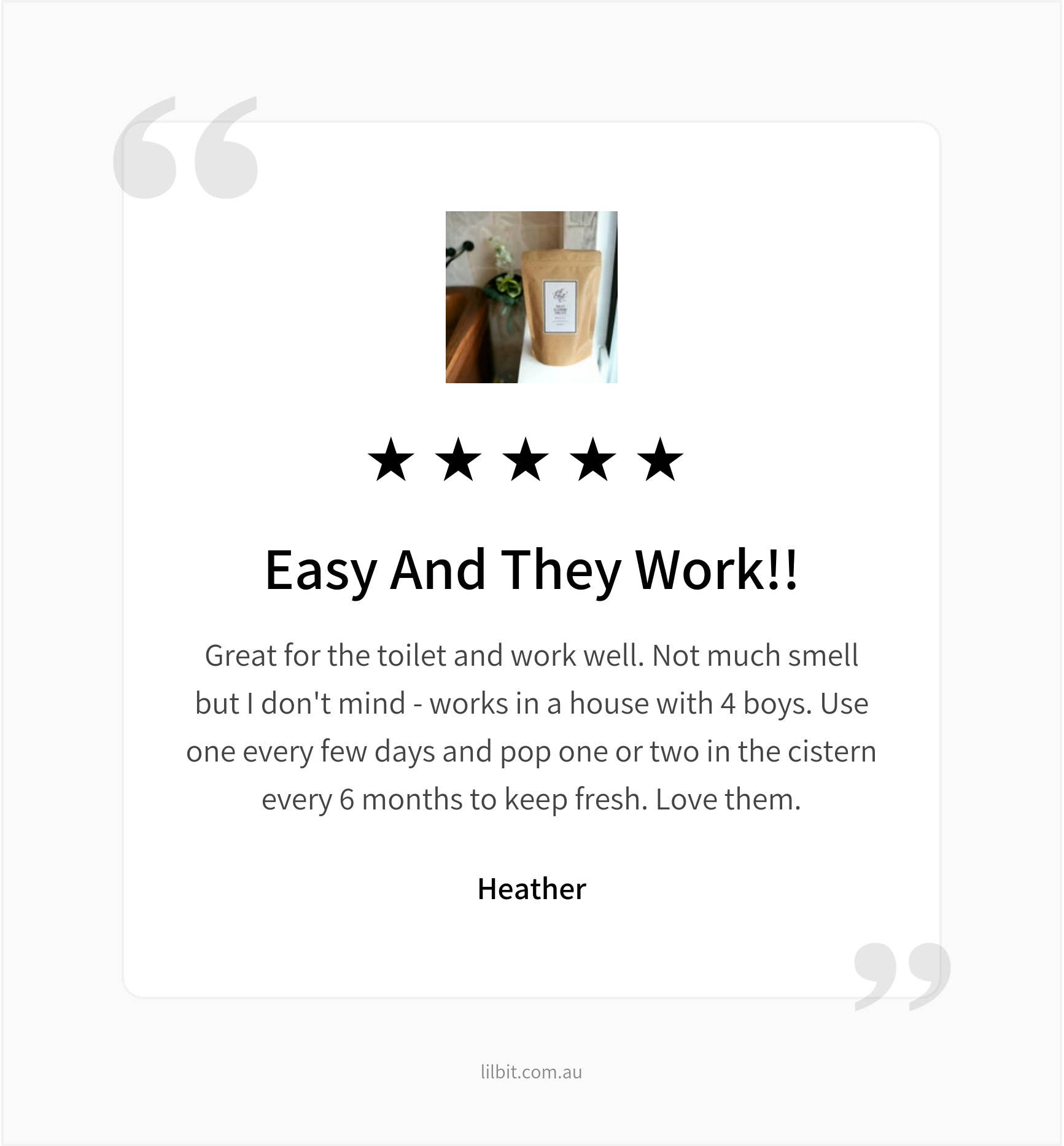 Lil'Bit Better – Großhandel Toilettenreiniger – Rosalina Toilettenreinigungstabletten (20) - Bio9