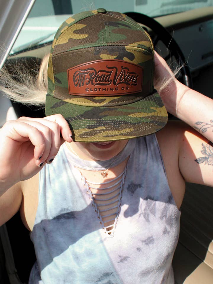 Cadet Flatbill Camo Hat for wholesale by Off Road Vixens Clothing Co.