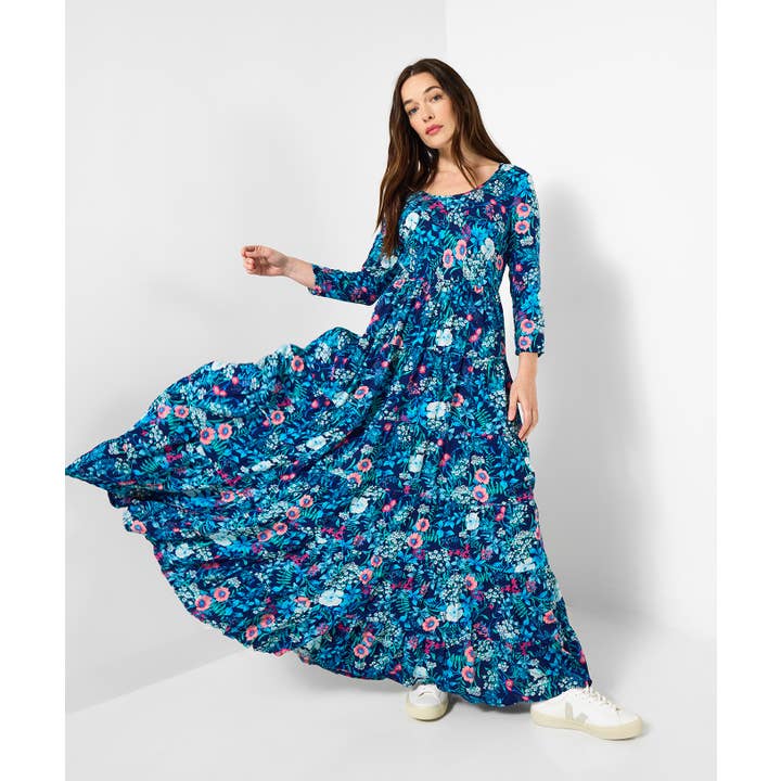 Abito increspato con stampa floreale affascinante per la vendita all'ingrosso da parte di Joe Browns