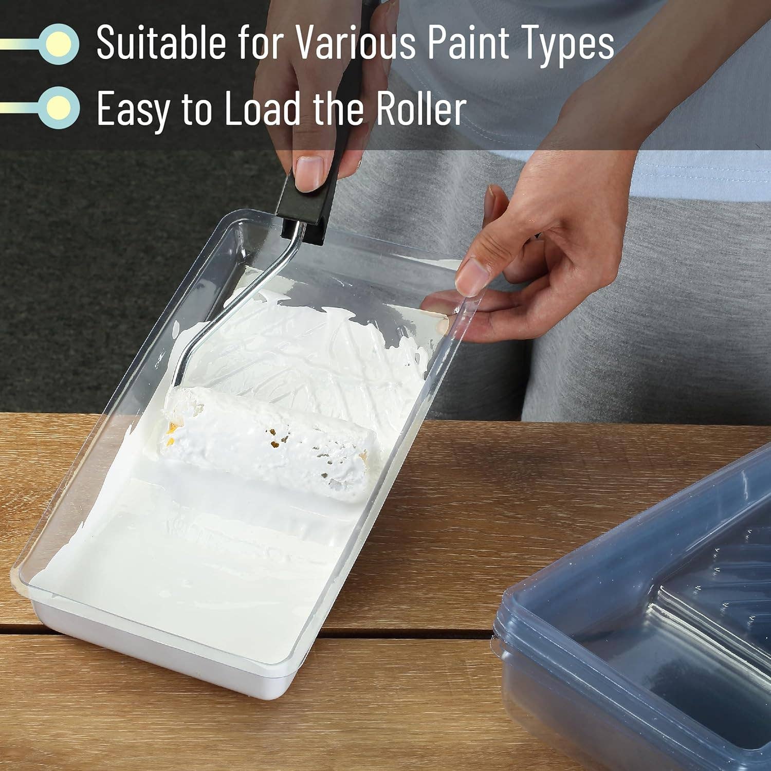 Bates Choice - Vente Outil de bricolage - Bates - Bac à peinture, 4 pouces, paquet de 24, bacs à peinture, bac à peinture en plastique3